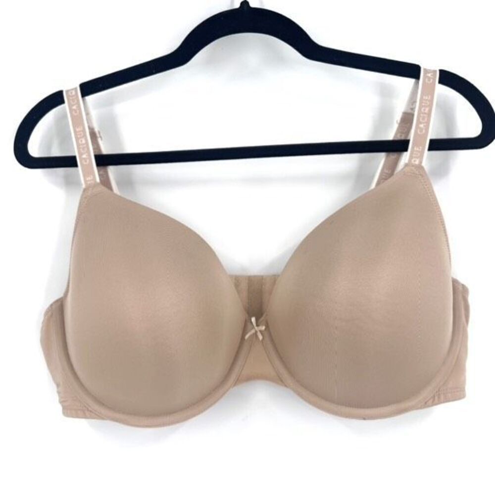 Cacique Women's Padded Lightly Lined Full Coverage T-Shirt Bra Beige Size 40DD